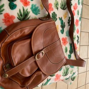 Beautiful leather boho crossbody